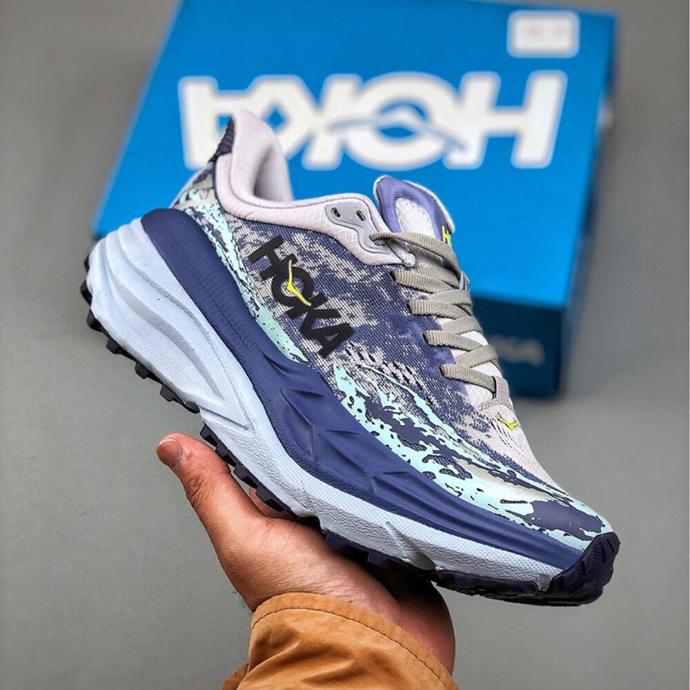 Hoka One One Stinson 7 Blue & Purple Sneakers